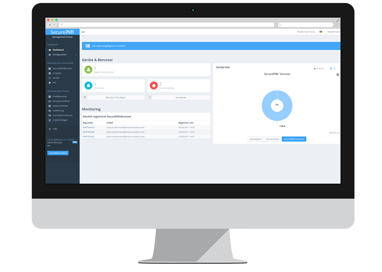 SecurePIM Management Portal